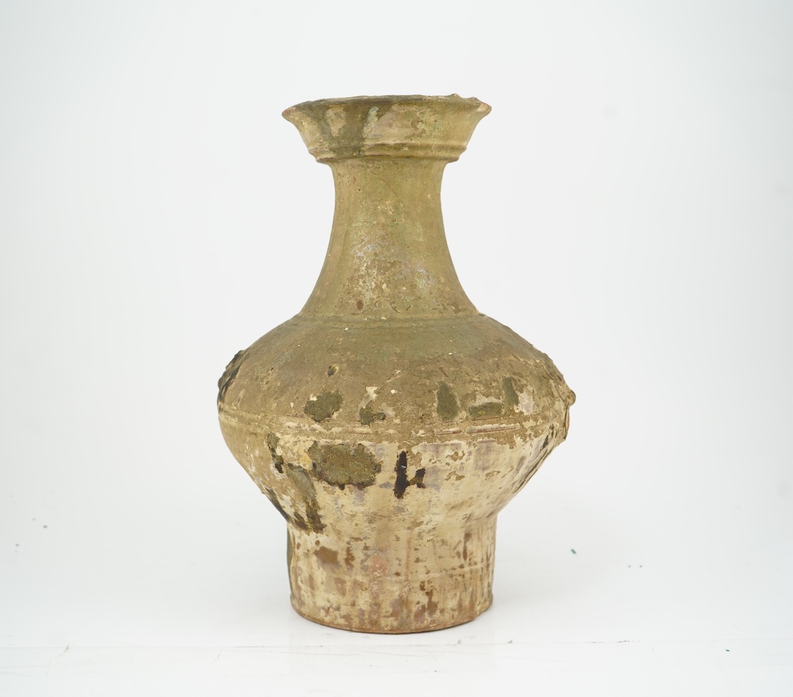 A large Chinese green glazed jar, Han dynasty